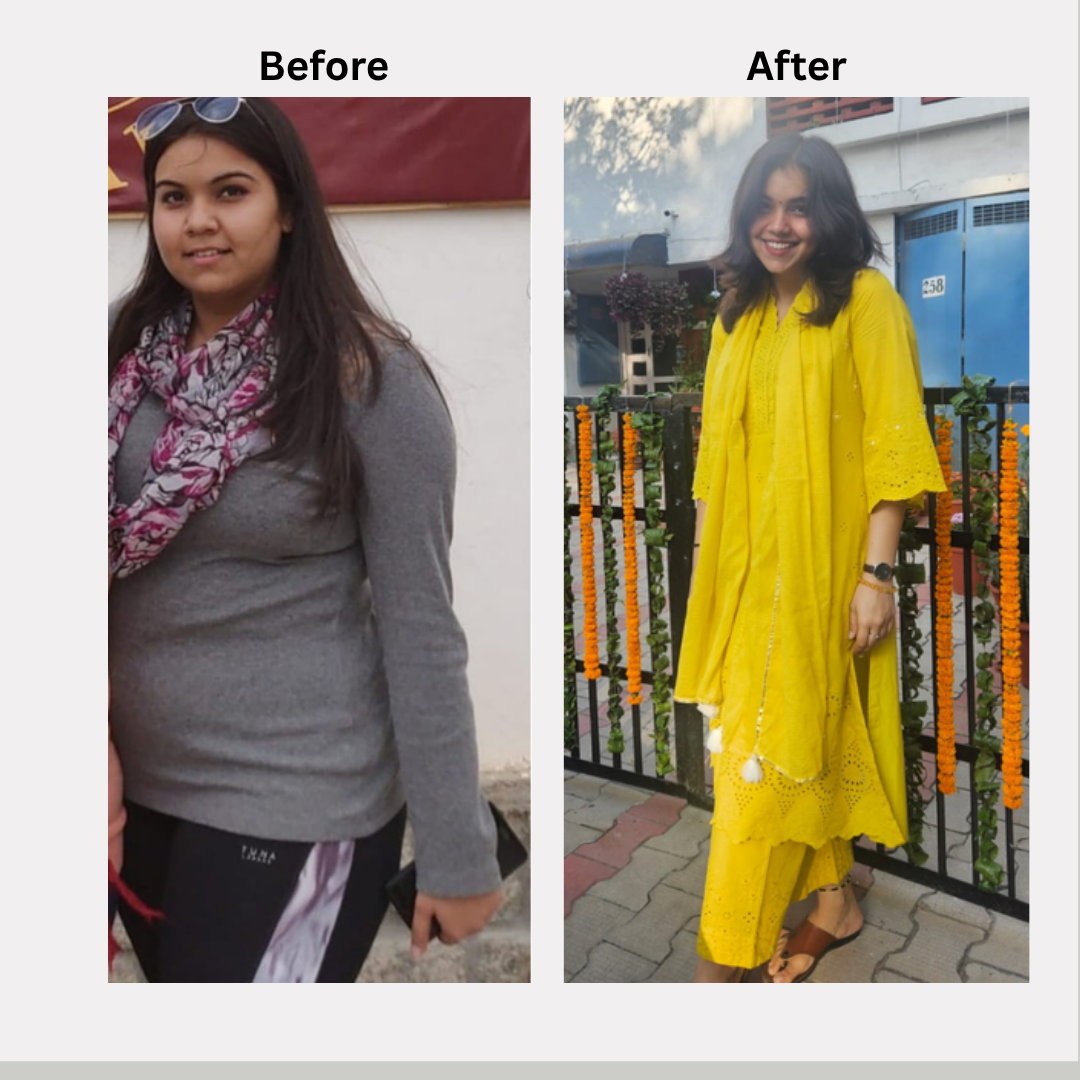 Aarya Singh before and after 5 month transformation