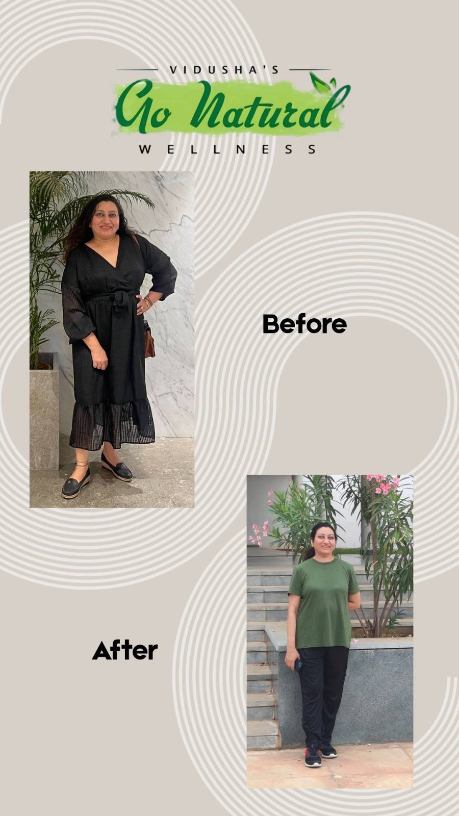Nidhi Tandon before and after weight transformation
